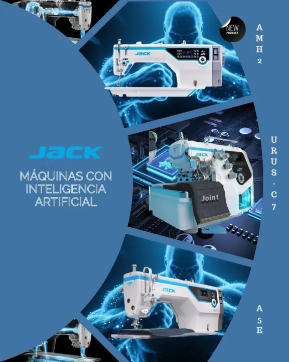 Maquinas de coser industriales con Inteligencia Artifiicial
