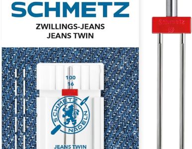 Aguja gemela Schmetz para jeans