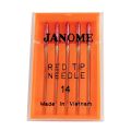 Agujas  Janome (Cabeza Roja) Tejidos medios-gruesos