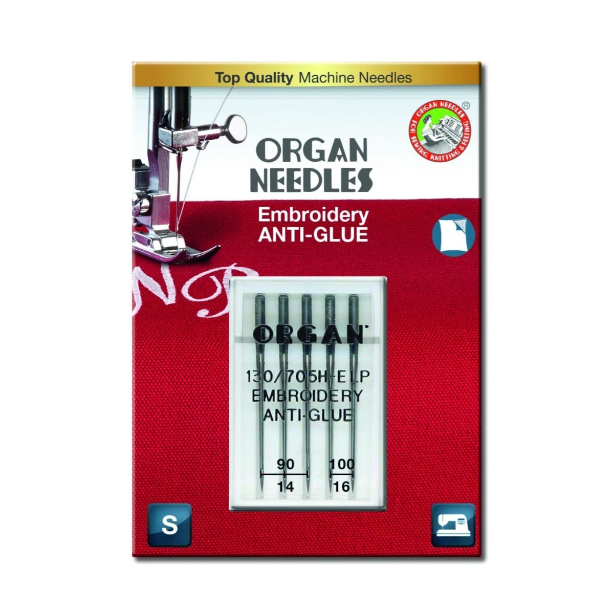 Agujas Organ Embroidery Anti Glue