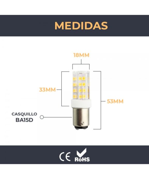 bombilla led ba15d