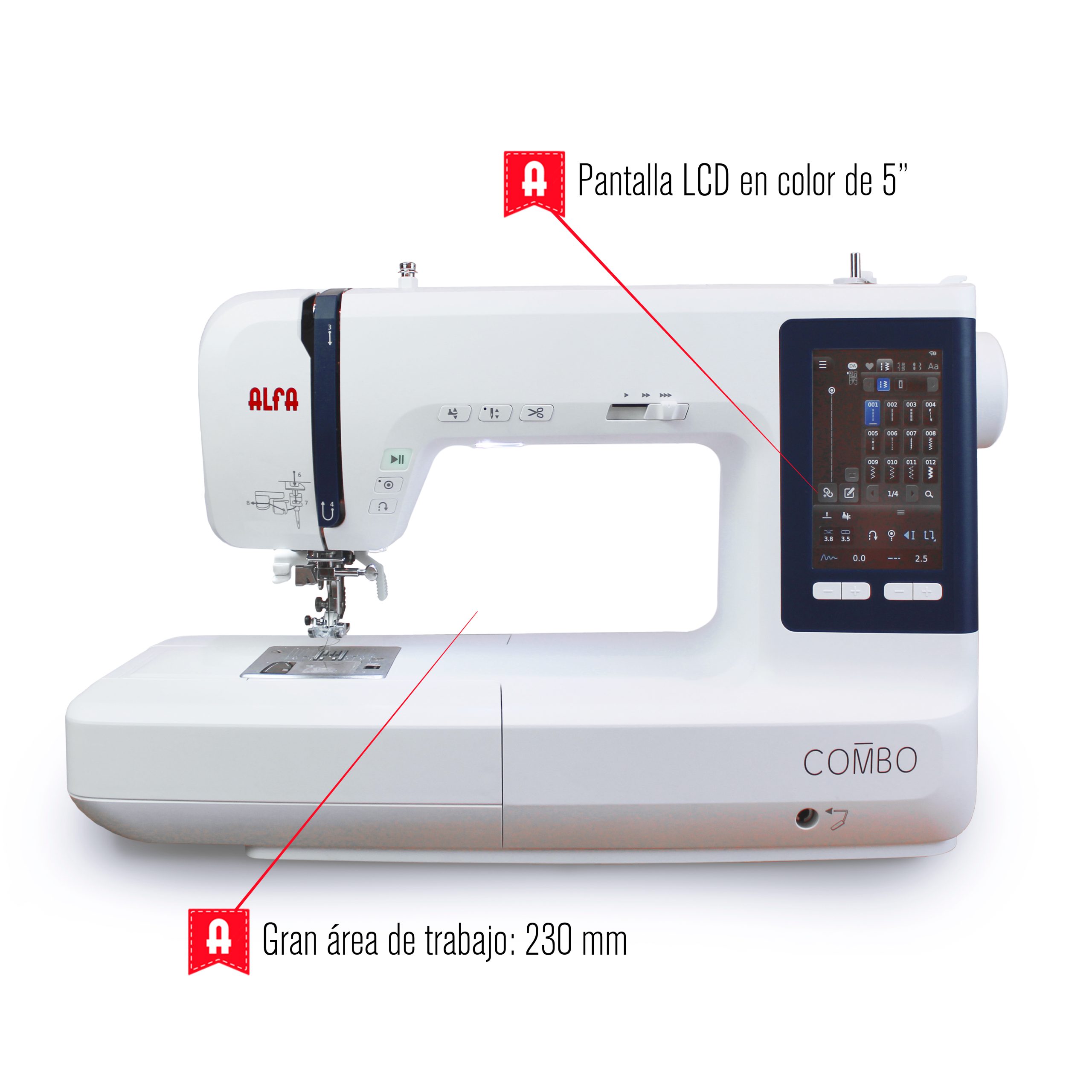 Coser y Bordar Alfa Combo