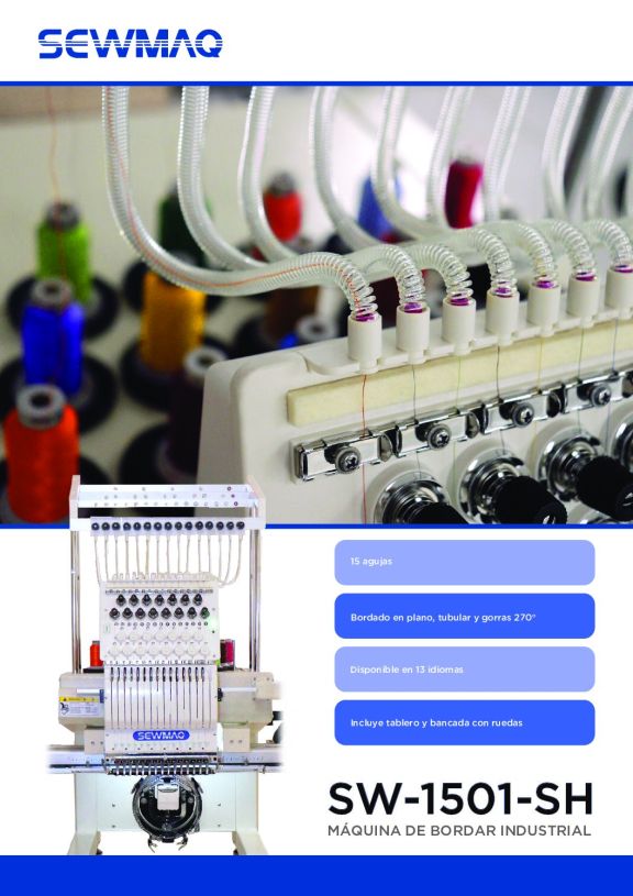 Bordadora industrial sewmaq 1501