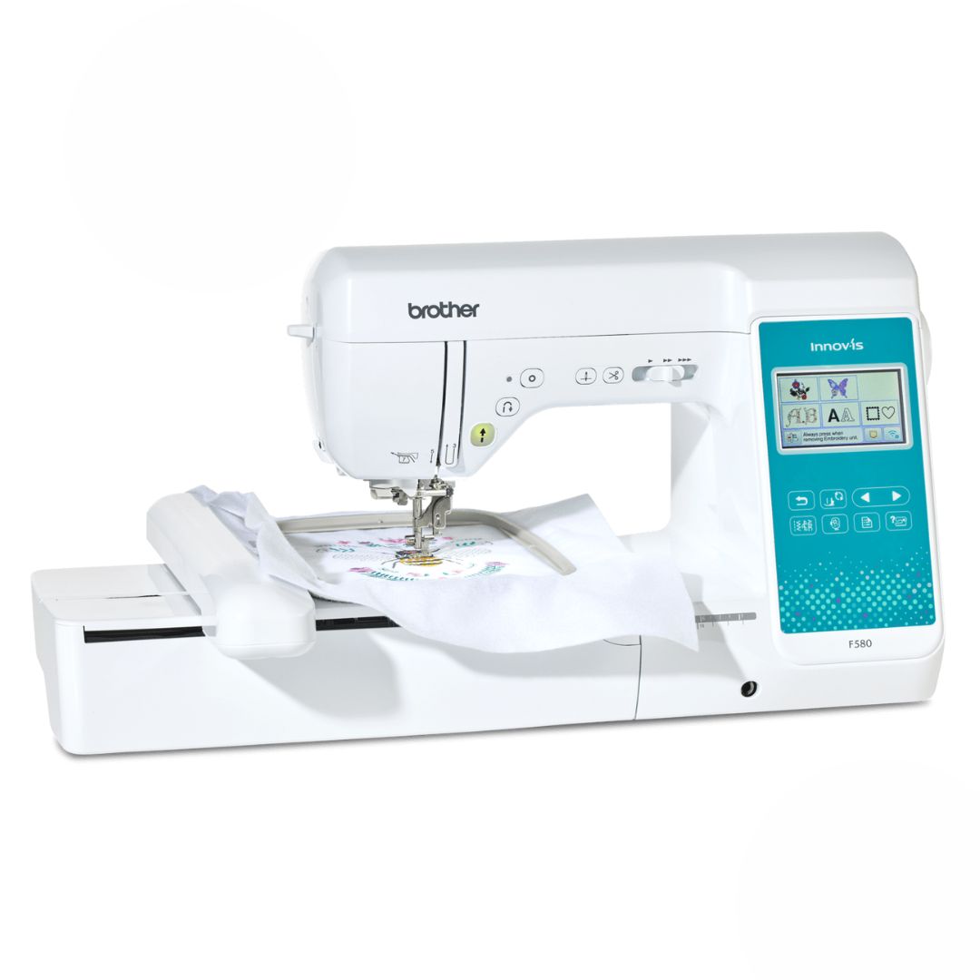 Maquina de coser y bordar. Maquina para patchwork. Brother F580.