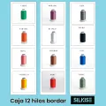 Hilo de bordar Silkise caja de 12 conos