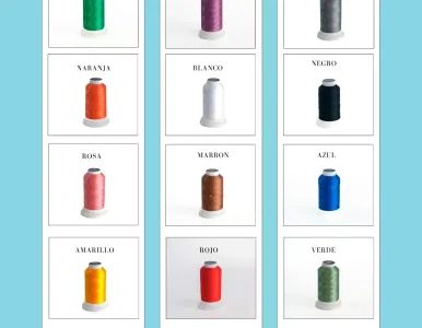 Hilo de bordar Silkise caja de 12 conos de 1000m