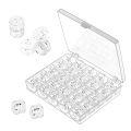 Caja portacanillas con 25 canillas