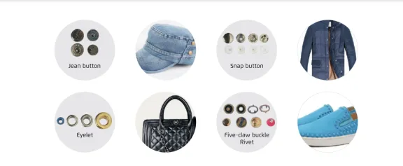 M&aacute;quina Jack JK818-YZ para colocar remaches, ojetes, broches y forrar botones dependiendo los acceso