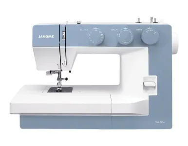 M&aacute;quina de coser Janome 1522 color azul claro