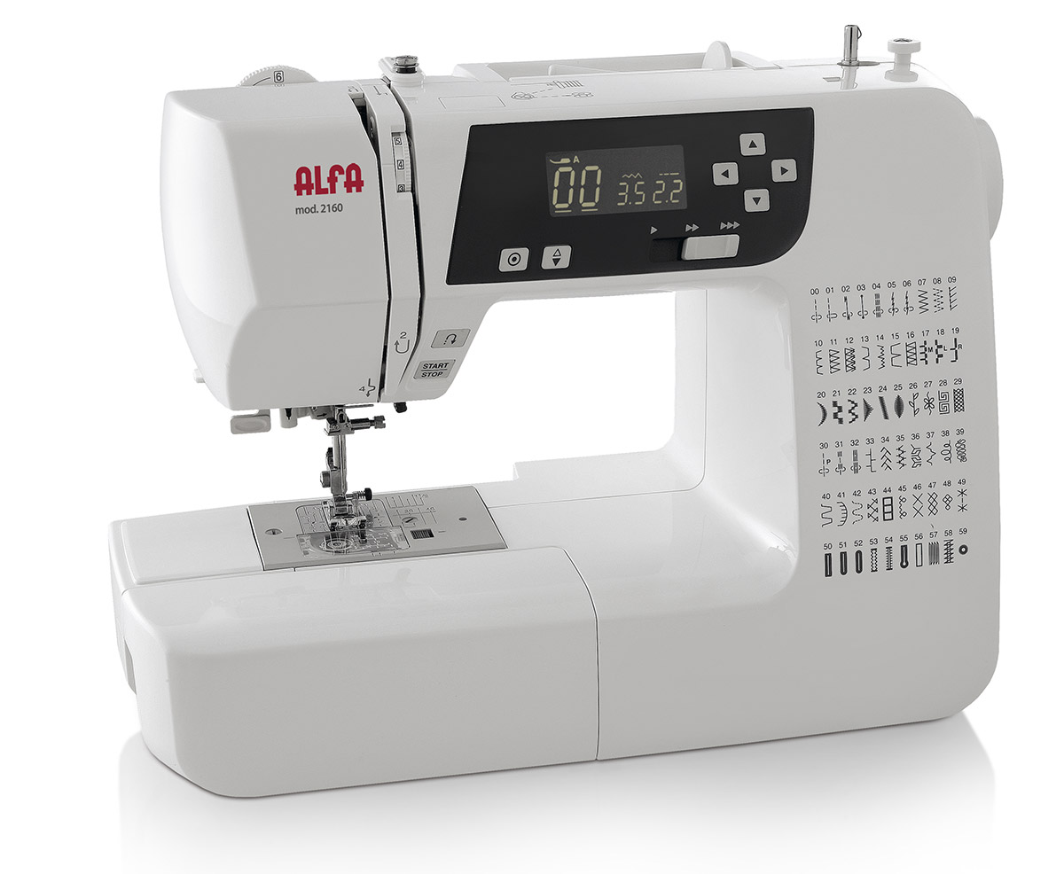 Maquina de coser electrónica alfa 2160