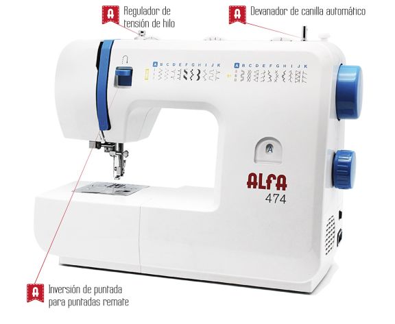 Maquina de coser Alfa 474