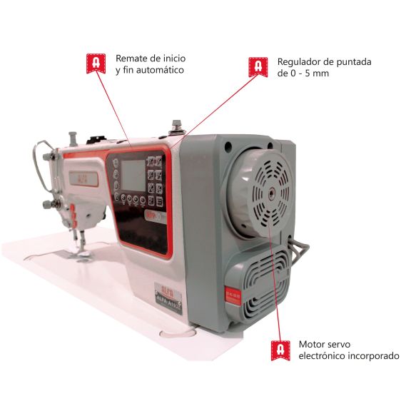 maquina de pespunte recto alfa 1930