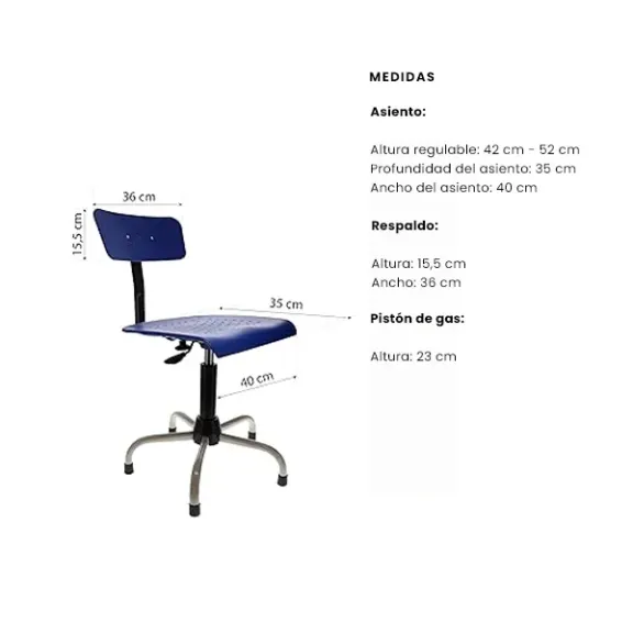 Silla de costura comoda