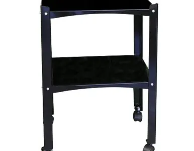 Mesa con ruedas para comel compacta