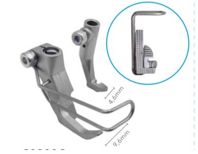 Prensatelas cremallera derecha triple arrastre 