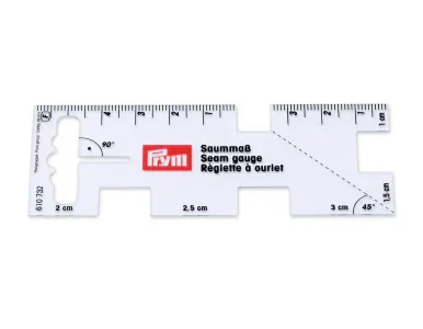 regla para medir costuras en maquina de coser