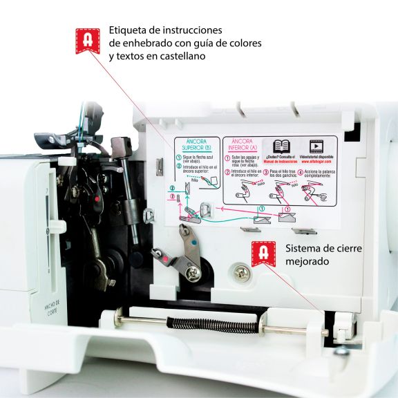 Remalladora overlock Alfa 8707 plus