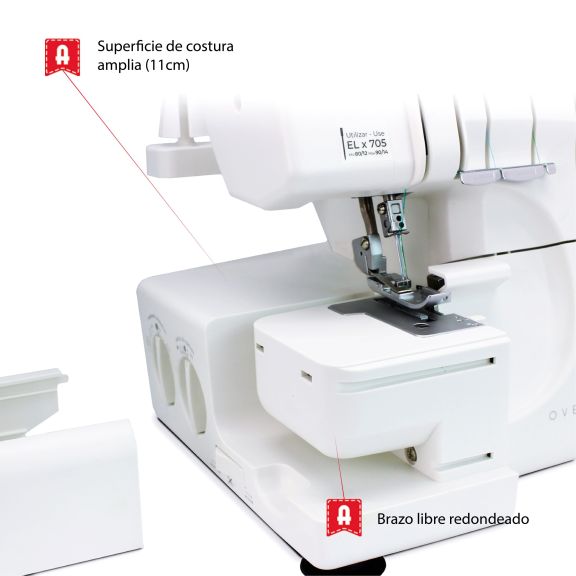 Remalladora overlock Alfa 8707 plus