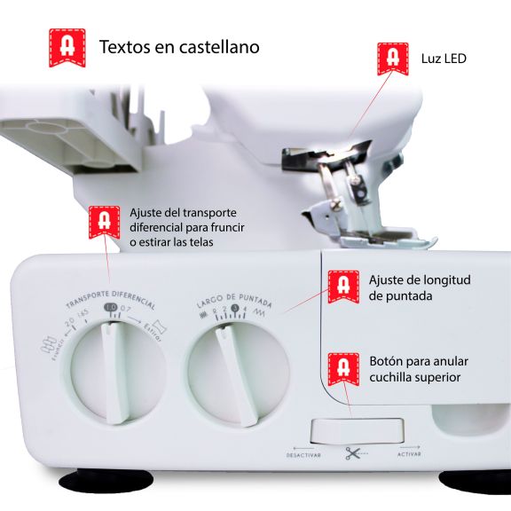 remalladora overlock alfa sytle 8708